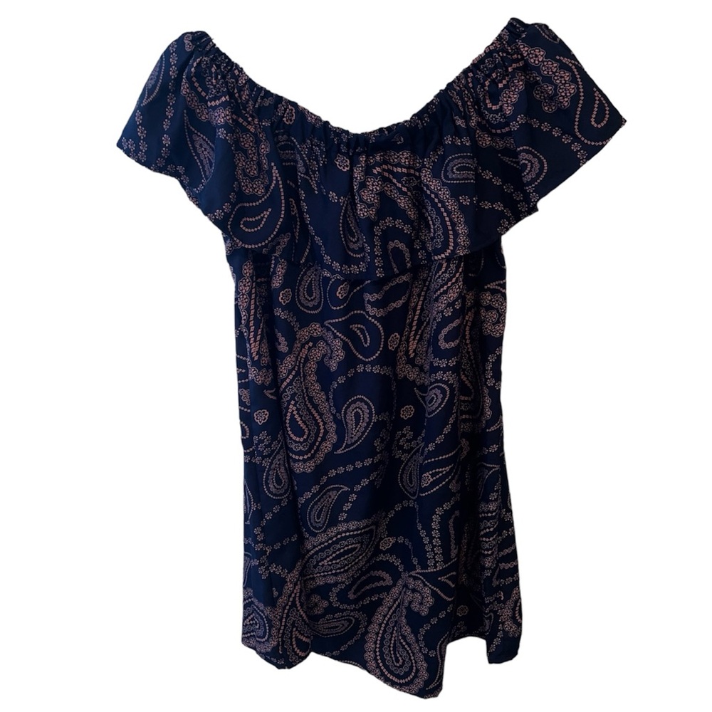 Paisley Off The Shoulder Dress